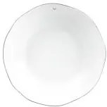 Polievkový tanier biela / malé srdce v sivej 21x5cm
