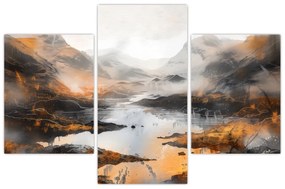 Obraz - Maľba horskej krajiny (90x60 cm)