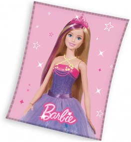 Veľká coral fleece deka Barbie Princezná - gramáž 240 g/m² - 150 x 200 cm