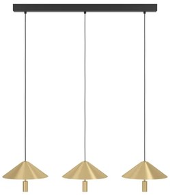 Eglo 390272 - LED Stmievateľný luster na lanku PARAGUAY 3xLED/12W/230V 3000K zlatá