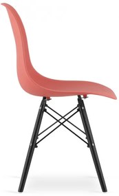 Set jedálenských stoličiek OSAKA cynober (čierne nohy) 4ks
