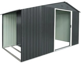 Záhradný domček na náradie s drevníkom Avenberg 3,22 x 1.96 m ANTRACIT SD-X68EWS