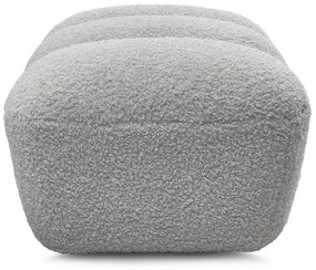 Svetlosivá podnožka z textílie buklé Hippolyte – Bobochic Paris