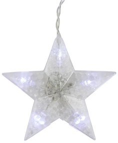 ACA Lighting LED vianočný záves Hviezdičky, 3x3m, studená biela, IP44, 100 LED