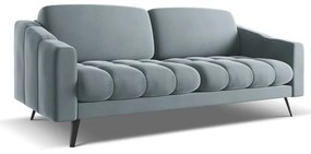 Svetlomodrá zamatová pohovka 202 cm Nalu – Makamii