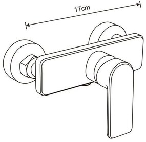 Mexen Tord sprchový set s dažďovou sprchou a sprchovou batériou Cetus, čierna matná, 744340200-70