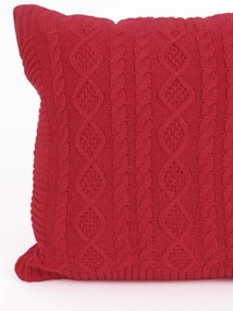 Pletená vianočná obliečka na vankúš 40 x 40 cm - Pletený sveter