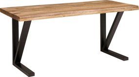 XXXLutz PÍSACÍ STÔL, prírodná farba, čierna, 175/76/80 cm Livetastic - Online Only kancelárie - 002193004602