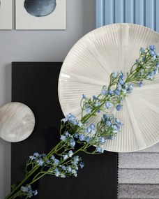 DEKORAČNÝ KERAMICKÝ TANIER GARET (FI) 30 CM KRÉMOVÁ