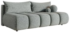 Pohovka trojsedačka Didier mini  (sivá + čierna). Akcia -18%. Vlastná spoľahlivá doprava až k Vám domov. 1100566