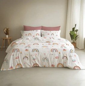 Bavlnené obliečky Dúha 140x200 + 70x90 cm