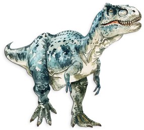 drevko |  Detská dekorácia Alosaurus  65 x 71 cm