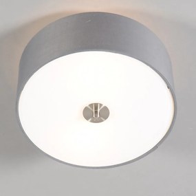 Rustikálne stropné svietidlo sivé 30 cm - Drum