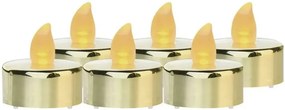 LED sviečky (6 ks) zlaté