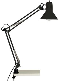Brilliant - Stolná lampa s klipom HOBBY 1xE27/40W/230V čierna