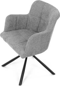 Jedálenská stolička sivá DCH-T1122 GREY2