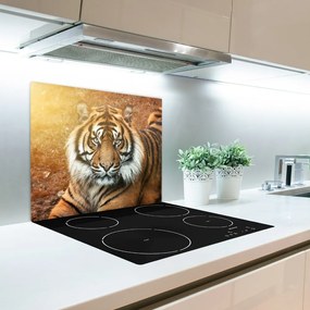 Sklenená doska na krájanie Bengálsky tiger 60x52 cm