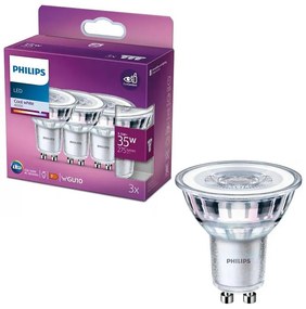 SADA 3x LED Žiarovka Philips PAR16 GU10/3,5W/230V 4000K 8718699776251