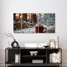 5-dielny obraz sladká odmena pri chate