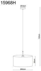 Globo 15968H - Závesné svietidlo na lankách DELEON 1xE27/60W/230V