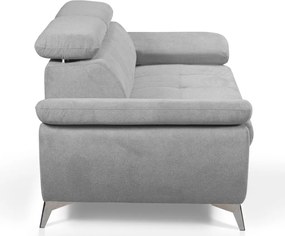 Trojsedák Gisele, svetlo šedá látka