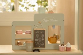 Kávovar drevený veľký s príslušenstvom Coffee House