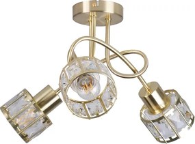 Prisadený luster ZAHARA 3xE27/10W/230V zlatý