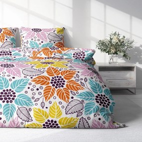 POSTEĽNÉ OBLIEČKY 140x200 + 70x90 KVETY HARMONY 014