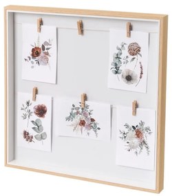 Rámček na stenu v prírodnej farbe 43x43 cm – Casa Selección