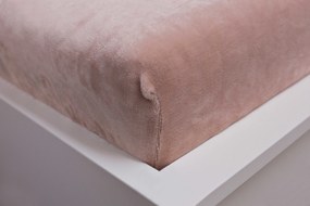Jerry Fabrics Hrejivé prestieradlo mikroflanel 180x200 cm - Kávová
