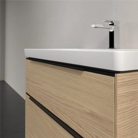 VILLEROY &amp; BOCH Subway 3.0 závesná skrinka pod umývadlo, 2 zásuvky, s LED osvetlením, 772 x 478 x 429 mm, Nordic Oak, C574L1VJ