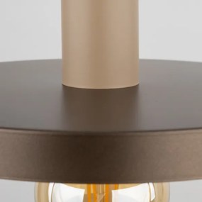 Luster na lanku SILA 1xE27/15W/230V pr. 30 cm hnedá/béžová