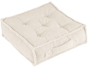 Prošívaný puf vanilka 46x46x13cm