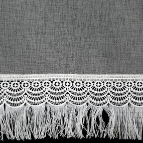 KRÁTKA ZÁCLONA NA PÚTKACH ROXANA 60X150 CM BIELA