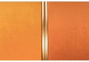 Oranžový zamatový taburet Bubbly – White Label