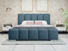 Čalúnená manželská posteľ Lisko Boucle, Rozmer postele: 180x200, Farby: Abriamo 07