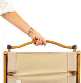 MI Kempingová stolička DREVO 78