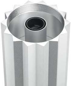 Stolová lampa so stmievačom v striebornej farbe/šalviová zelená s textilným tienidlom (výška 36 cm) Taite – Blomus