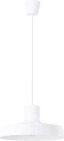 Závesné svietidlo Bilo, 1x biele kovové tienidlo
