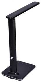 Solight WO45-B - LED stolná lampa s displejom LED/9W/230V čierna