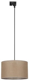 Luster na lanku do lištového systému TRACER 1xE27/15W/230V pr. 38 cm čierna/hnedá