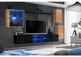 Obývacia Stena Switch Xxiii Wotan/Čierna