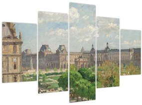 Obraz - Camille Pissarro, Place du Carrousel, Paris, reprodukcia (150x105 cm)