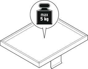 Podnos na pohovku z masívneho dreva