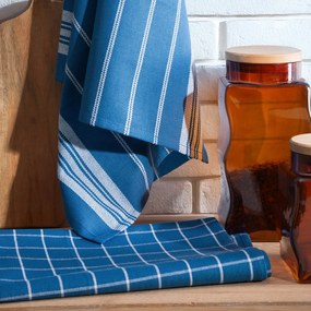 KUCHYNSKÁ UTIERKA RUBI SADA 2 KS 50X70 CM MODRÉ