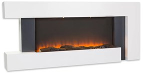 Klarstein Studio Light & Fire 2, elektrický krb, 1000/2000 W, MDF, diaľkové ovládanie, biely