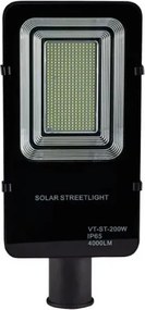 LED Stmievateľná solárna pouličná lampa LED/50W/6,4V 4000K IP65 + diaľkové ovládanie