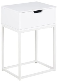 Biely nočný stolík Actona Mitra, 40 x 30 cm