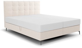 Manželská posteľ 140 cm Infernus Comfort (béžová) (s roštom, s úl. priestorom). Vlastná spoľahlivá doprava až k Vám domov. 1082364