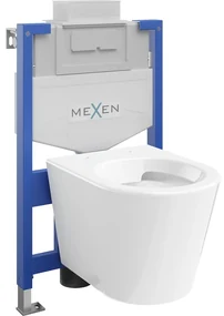 Mexen podomietkový WC systém Felix XS-U s WC misou Rico, biela- 6853372XX00